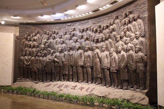 西柏坡紀(jì)念館領(lǐng)袖群雕