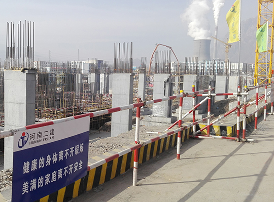  主廠房A列施工現(xiàn)場